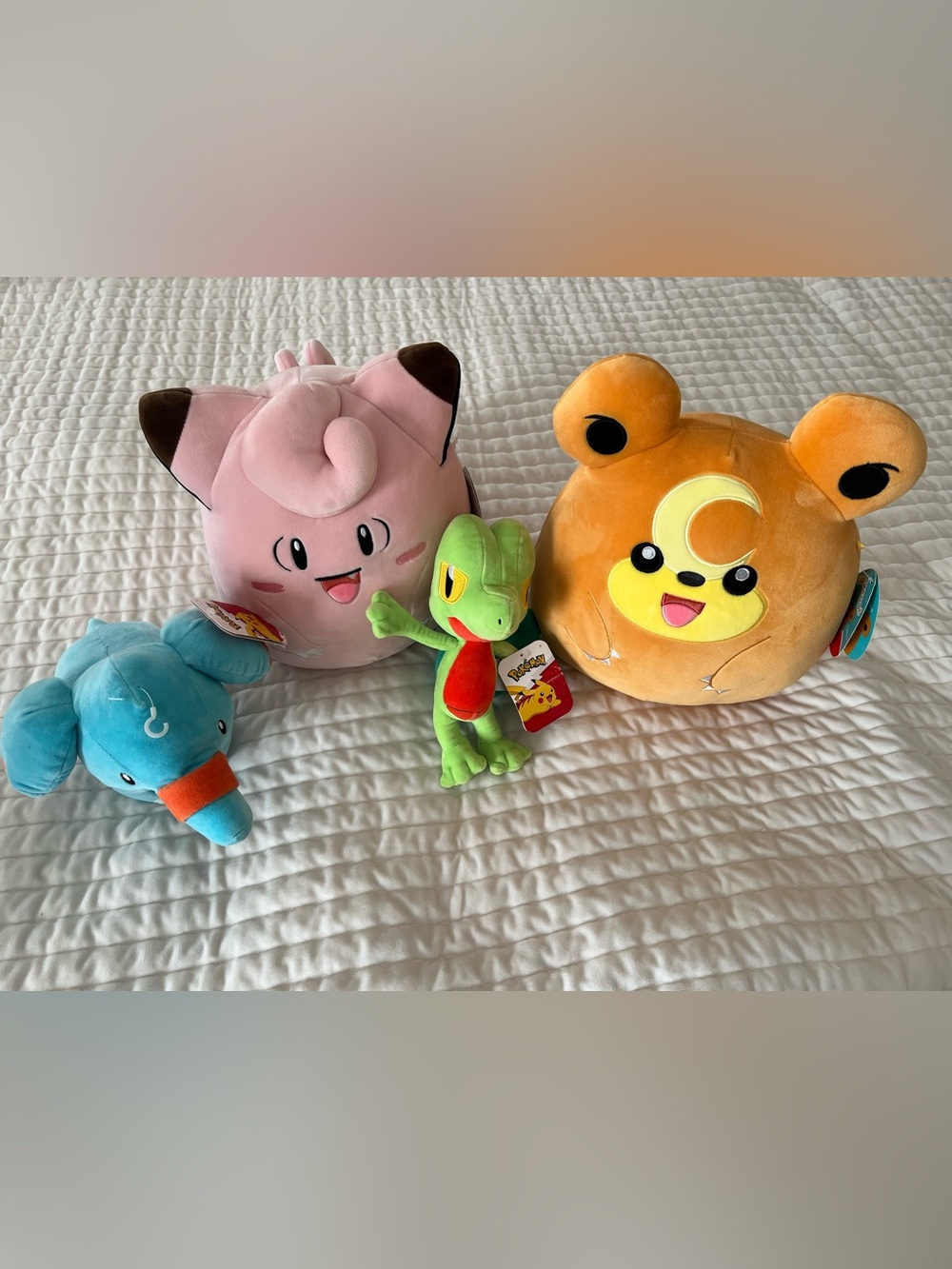 Set of Pokémon stuffed animals